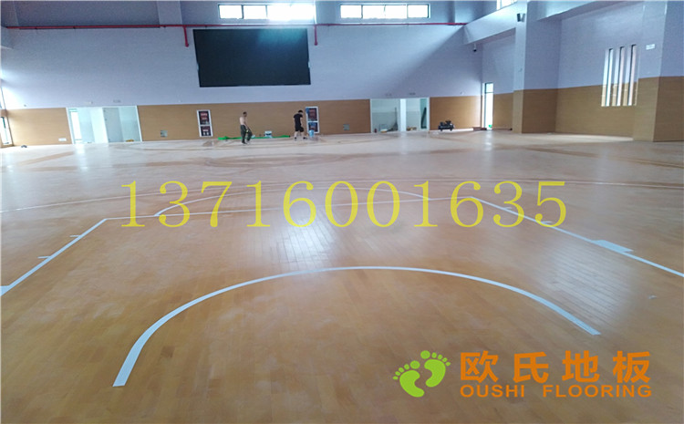 江蘇鹽城西環(huán)路小學體育館木地板案例—歐氏運動木地板廠家