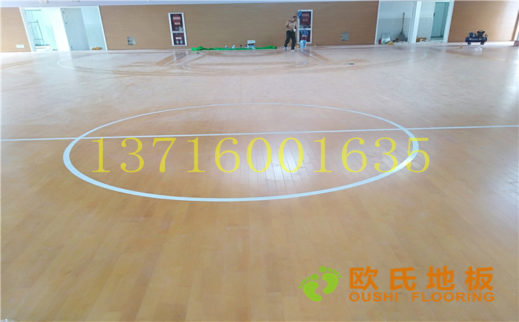 江蘇鹽城西環(huán)路小學體育館木地板案例—歐氏運動木地板廠家