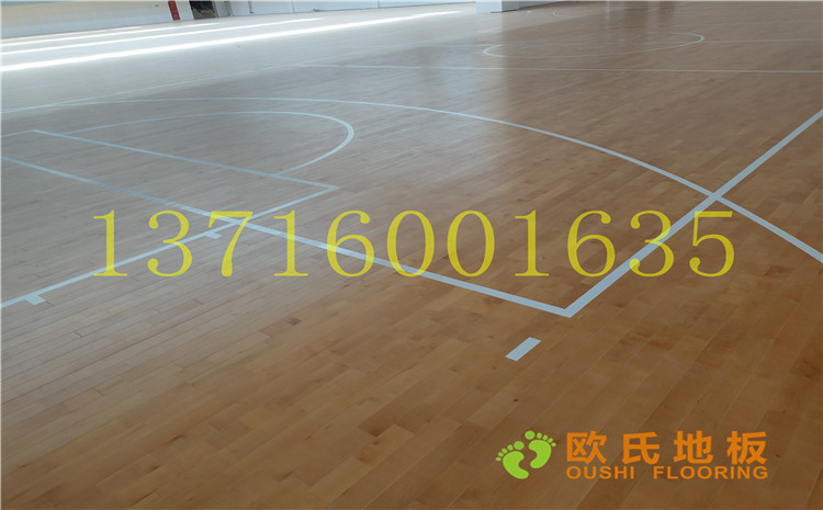 四川達(dá)州文理學(xué)院體育館木地板案例-歐氏運(yùn)動木地板廠家